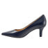 Фото #4 товара Trotters Noelle T1714-400 Womens Blue Narrow Leather Pumps Heels Shoes 7