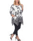 Фото #3 товара Women's Plus Size Floral Printed Tunic Top