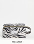 Фото #2 товара Макияжная коробка Flat Lay Co. X ASOS - Zenith Makeup Case Zebra.