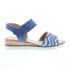 Фото #1 товара Gabor 82-750-86 Womens Blue Suede Strap Sandals Shoes