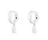 Original silver hoop earrings Bold Bear 1003881500 - фото #3