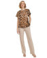 ფოტო #4 პროდუქტის Women's Short Sleeve Printed Top