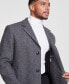 Men's Classic-Fit Wool Blend Herringbone Overcoat