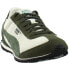 Фото #2 товара Puma Speeder Mesh Lace Up Mens Green, Off White Sneakers Casual Shoes 368452-02