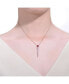 ფოტო #3 პროდუქტის 14k Yellow Gold Plated with Emerald & Cubic Zirconia Icicle Journey Pendant Layering Necklace in Sterling Silver