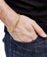 ფოტო #2 პროდუქტის Men's Polished Mariner Link Chain Bracelet in 14k Gold