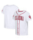 Toddler Boys and Girls White Oklahoma Sooners Buddy Baseball T-shirt