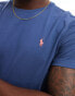 Фото #4 товара Polo Ralph Lauren icon logo t-shirt in mid blue