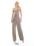 JDY Tall cami jumpsuit in stone