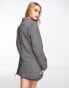 New Look co-ord salt and pepper blazer in grey