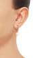 ფოტო #2 პროდუქტის Cultured Freshwater Pearl (9mm) Dangle Hoop Earrings in 14k Gold