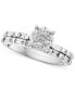 Фото #3 товара Кольцо EFFY Diamond Cluster Bridal Set
