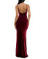 Фото #2 товара Juniors' Side-Slit Low-Back Jersey Gown