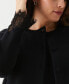 Фото #3 товара Кардиган Ella Rafaella plus Size с кружевными обрезками и длинными рукавами