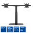 Фото #3 товара ACT Free standing gas spring dual monitor arm office - crossbar - Freestanding - 12 kg - 25.4 cm (10") - 68.6 cm (27") - 100 x 100 mm - Black