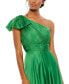 Фото #2 товара Women's Pleated One Shoulder Chiffon Gown