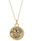 ფოტო #4 პროდუქტის Cubic Zirconia Mickey Mouse Disc 18" Pendant Necklace in 18k Gold-Plated Sterling Silver