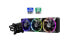 Фото #1 товара EVGA CLCx 360mm All-In-One LCD CPU Liquid Cooler, 3x 120mm PWM ARGB Fans, Intel,