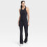 Women's High Neck Flare Long Active Bodysuit - JoyLab Black S