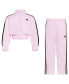 ფოტო #1 პროდუქტის Little Girls Zip Front Fashion Tricot Jacket and Pants, 2 Piece Set