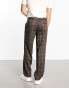 Фото #2 товара Jack & Jones Intelligence bill wide fit smart trouser in brown check