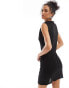 Фото #4 товара Vero Moda ruched jersey mini dress in black