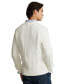 Фото #4 товара Men's Cable-Knit Cotton Sweater