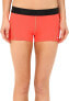 Nike 166983 Womens Color Block Swimwear Boy Shorts Bright Crimson Size Small
