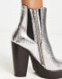 Фото #3 товара Jeffrey Campbell Subculture western boots in silver