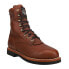 Фото #2 товара Georgia Boots Farm & Ranch 8 Inch Lace Up Work Mens Brown Work Safety Shoes G70