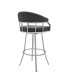 Palmdale Swivel Modern Faux Leather Bar and Counter Stool