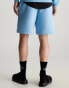 Фото #5 товара Calvin Klein Jeans Monogram Fleece Jogger Shorts in Dusk Blue