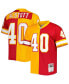 Фото #4 товара Men's Mike Alstott Orange, Red Tampa Bay Buccaneers 1996 Split Legacy Replica Jersey