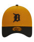 Фото #4 товара Men's Gold/Black Detroit Tigers Rustic A-Frame 9FORTY Adjustable Hat