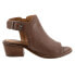 Фото #1 товара Softwalk Novara S2314-260 Womens Brown Narrow Leather Heeled Sandals Boots 7