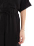 The Frolic vanora relaxed beach trouser co-ord in black