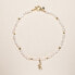 ფოტო #1 პროდუქტის 18K Gold Plated Freshwater Pearls with stars - Help Me Sully Necklace 17" For Women