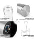 Фото #7 товара Salt and Pepper Grinder with Adjustable Coarseness Options and Portable Holder