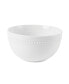 Фото #2 товара Everyday Whiteware Beaded Soup Cereal Bowl 4 Piece Set