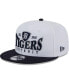 Фото #1 товара Men's White, Navy Detroit Tigers Crest 9FIFTY Snapback Hat