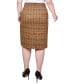 ფოტო #2 პროდუქტის Plus Size Knee Length Double Knit Skirt