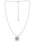 Фото #3 товара Macy's cubic Zirconia Pavé Star Pendant Necklace in Sterling Silver, 16" + 2" extender