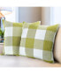 Фото #1 товара Чехлы для подушек Zulay Kitchen клетчатые 2 шт. 18x18 дюймов для дома и улицы