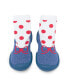Фото #1 товара Toddler First Walk Sock Shoes Lace trim - Snow White
