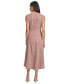 Women's Jewel-Neck Sleeveless Tweed Dress