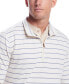 Men's Striped Long Sleeve Quarter Zip Pullover T-shirt
