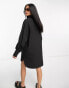 Фото #2 товара Threadbare Sheila mini shirt dress in black