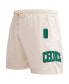 Фото #2 товара Men's Cream Boston Celtics Triple Tonal Woven Shorts