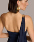 Фото #5 товара Women's Hardware-Trim One-Shoulder Gown