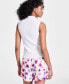 Фото #2 товара Women's Johnny-Collar Knit Tank Top, Created for Macy's